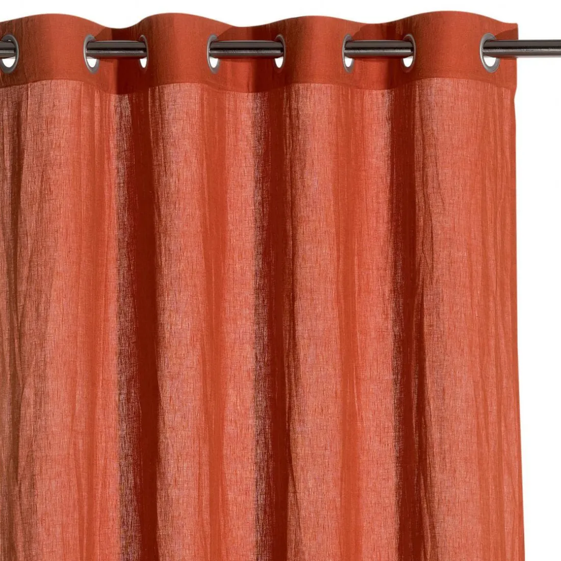 Rideau en lin stonewashed Zeff Rooibos