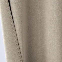Rideau occultant thermique INTIME toucher tissu double face-beige foncé
