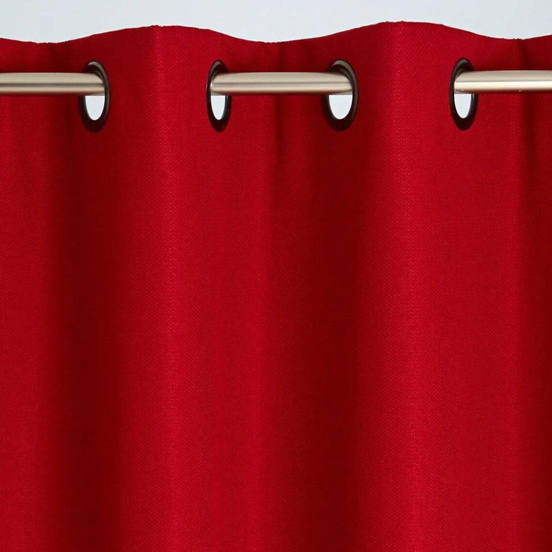 Rideau occultant thermique aspect natté Becquet - Rouge