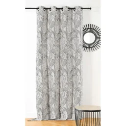 Rideau oeillet KERALA gris