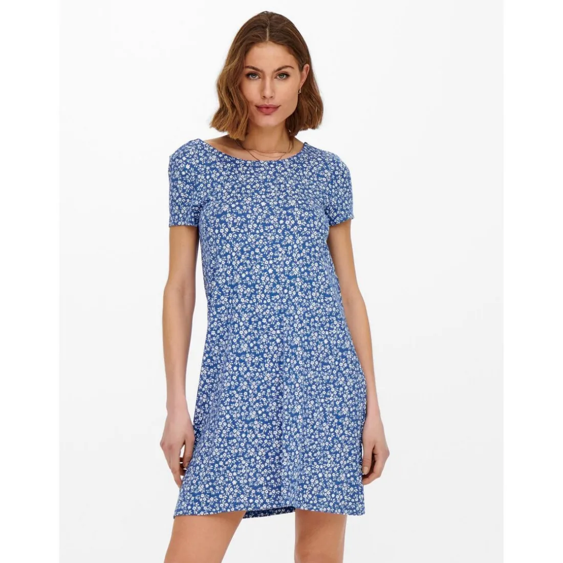 Robe à lacets au dos - ONLBERA bleu en viscose