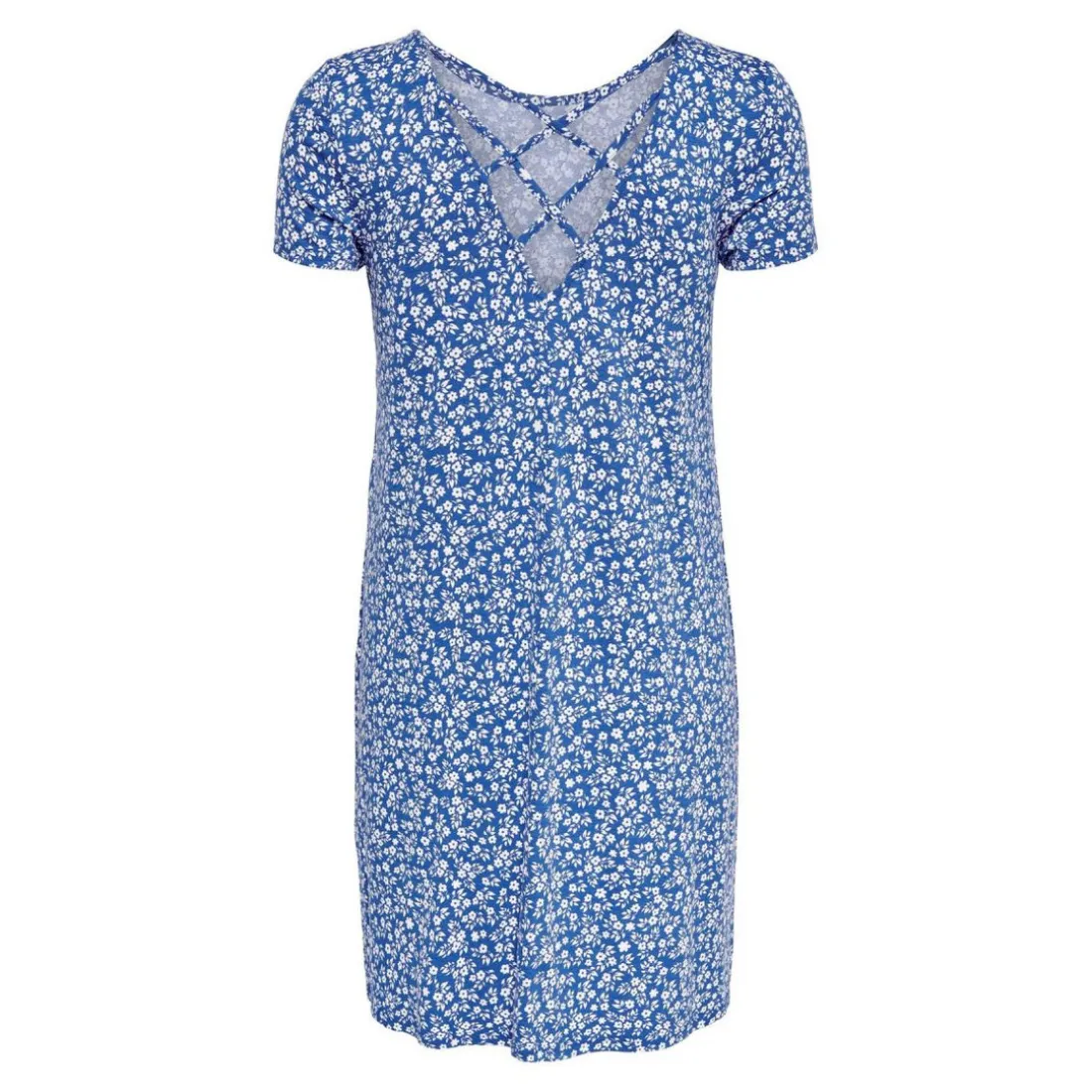 Robe à lacets au dos - ONLBERA bleu en viscose