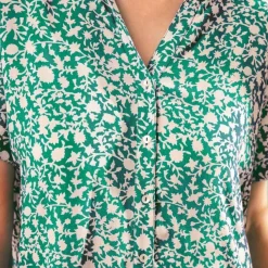 Robe CADLIA vert en viscose