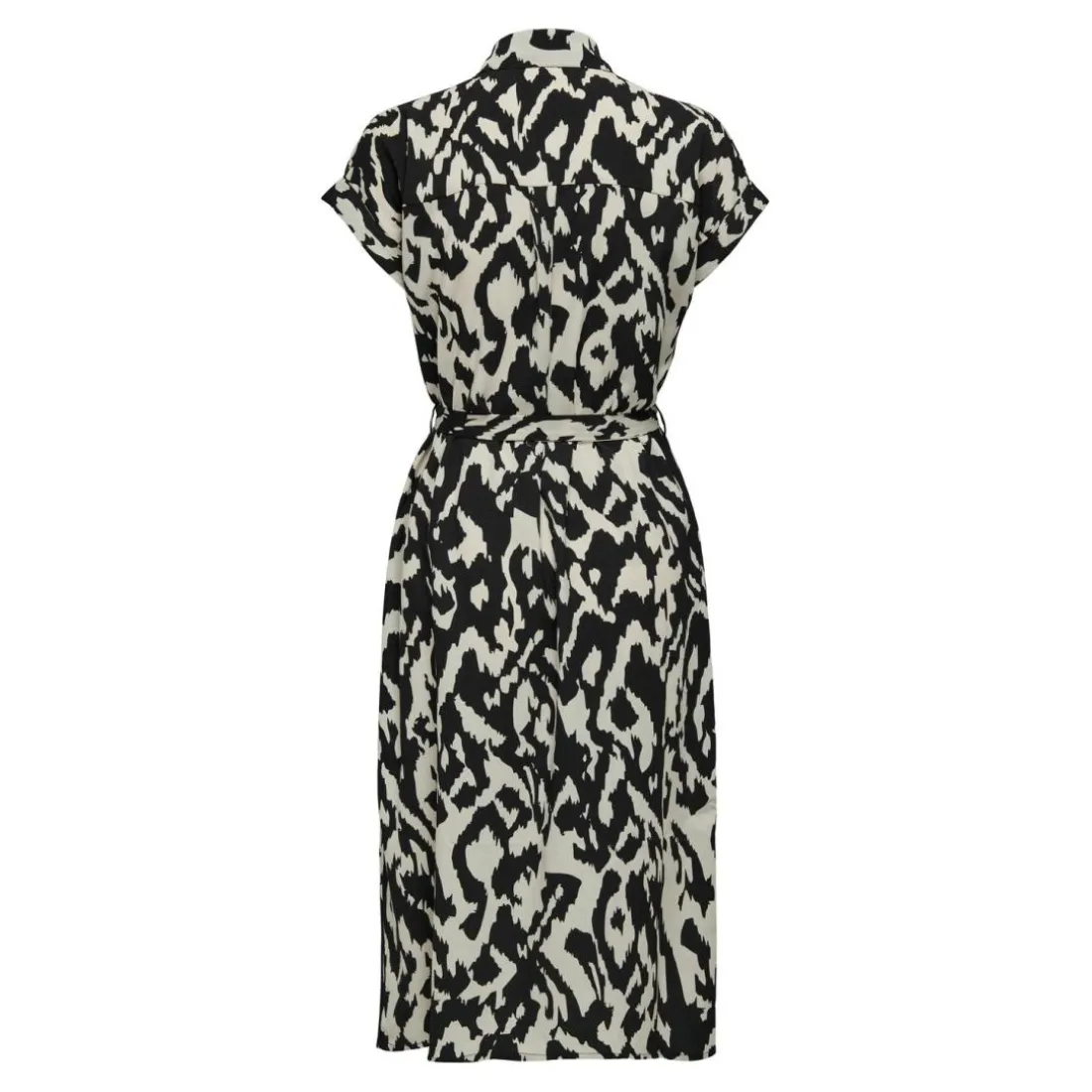 Robe chemise fermeture par bouton manches courtes gris clair Wren