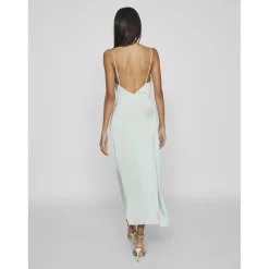Robe col en v gris Isla