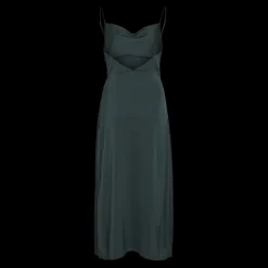Robe col en v turquoise Kaye