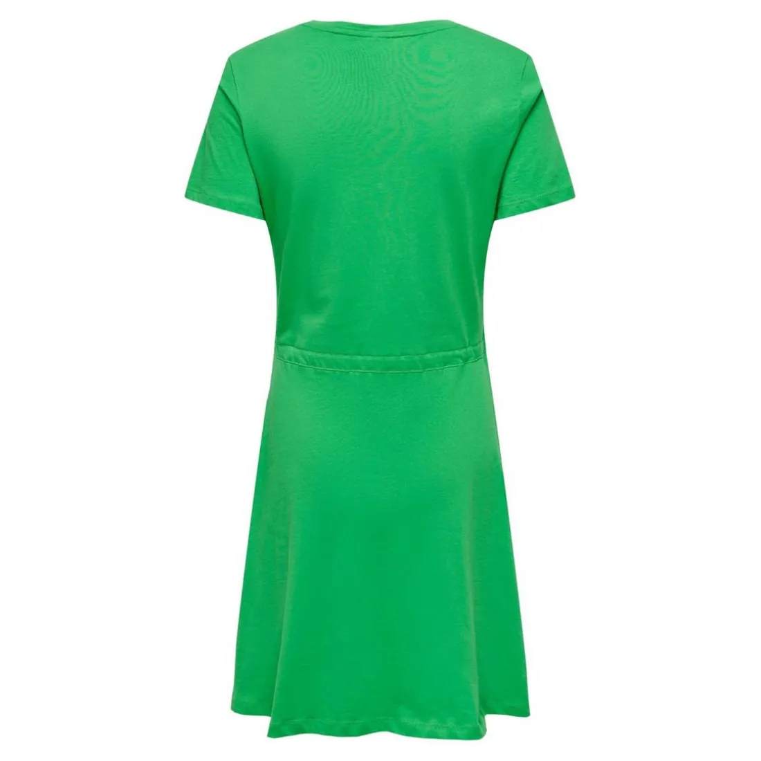 Robe courte Col en V Manches courtes Au-dessus du genou vert