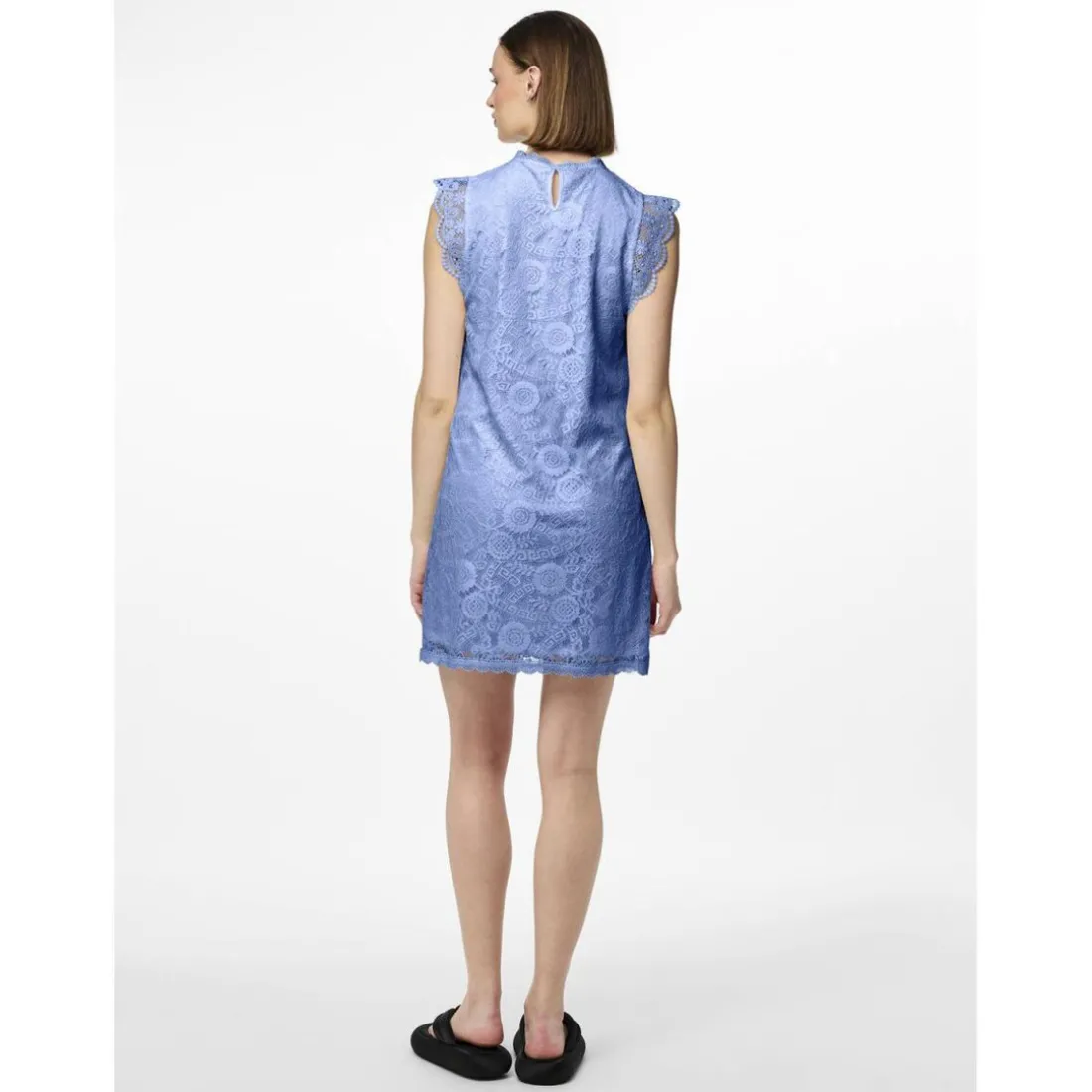 Robe courte en dentelle Colline bleu Nell