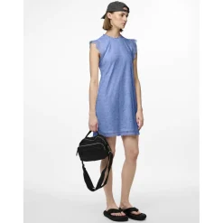 Robe courte en dentelle Colline bleu Nell