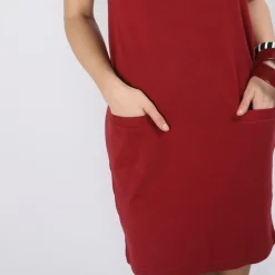 Robe courte en jersey