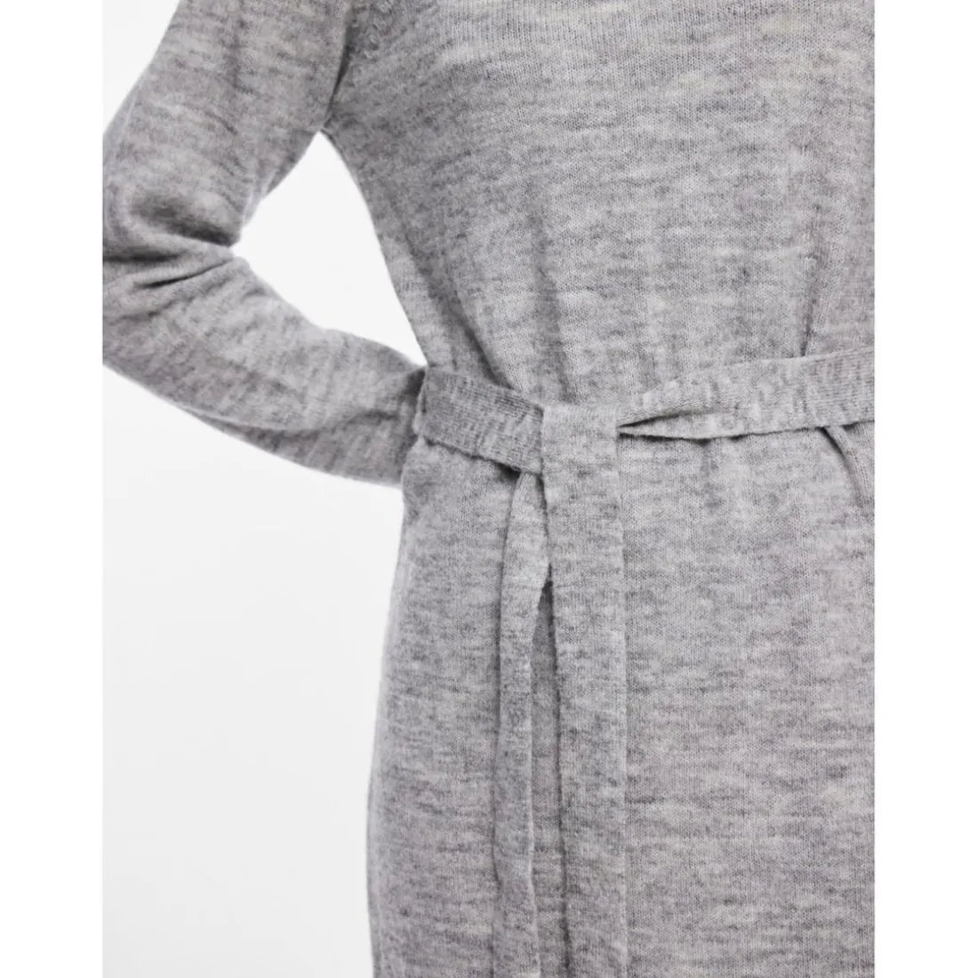 Robe courte en maille gris Alia
