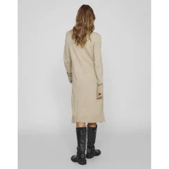 Robe courte en maille marron clair Bree