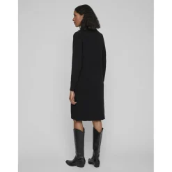 Robe courte en maille noir Faye