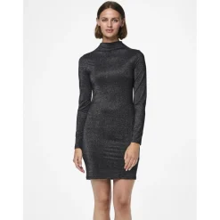 Robe courte manches longue noir Monica Ora