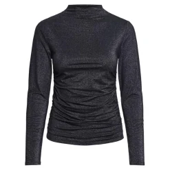 Robe courte manches longue noir Monica Ora