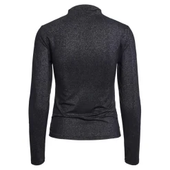Robe courte manches longue noir Monica Ora