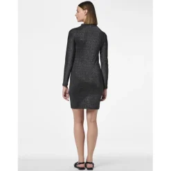 Robe courte manches longue tight fit noir Monica Willa