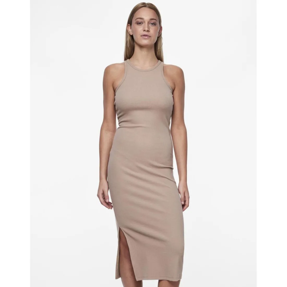 Robe débardeur Cruka marron en coton Vivi