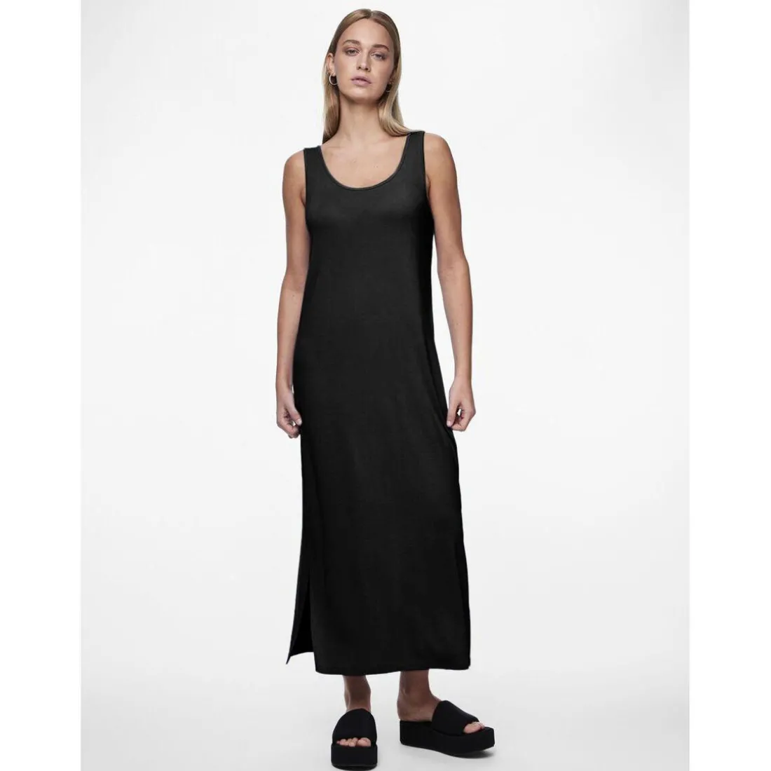 Robe débardeur en viscose Sofia noir Lana