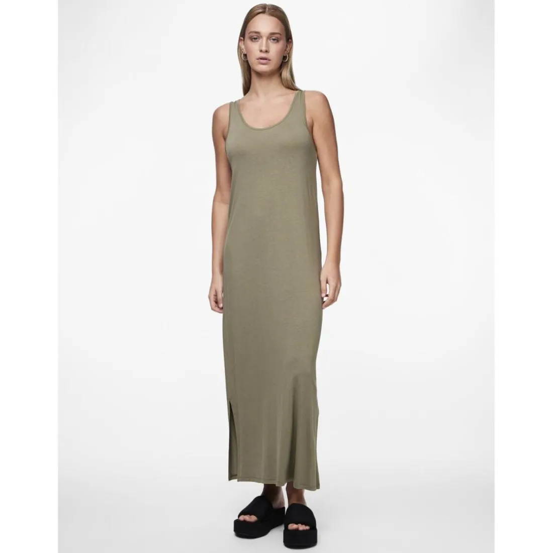Robe débardeur en viscose Sofia vert Adèle
