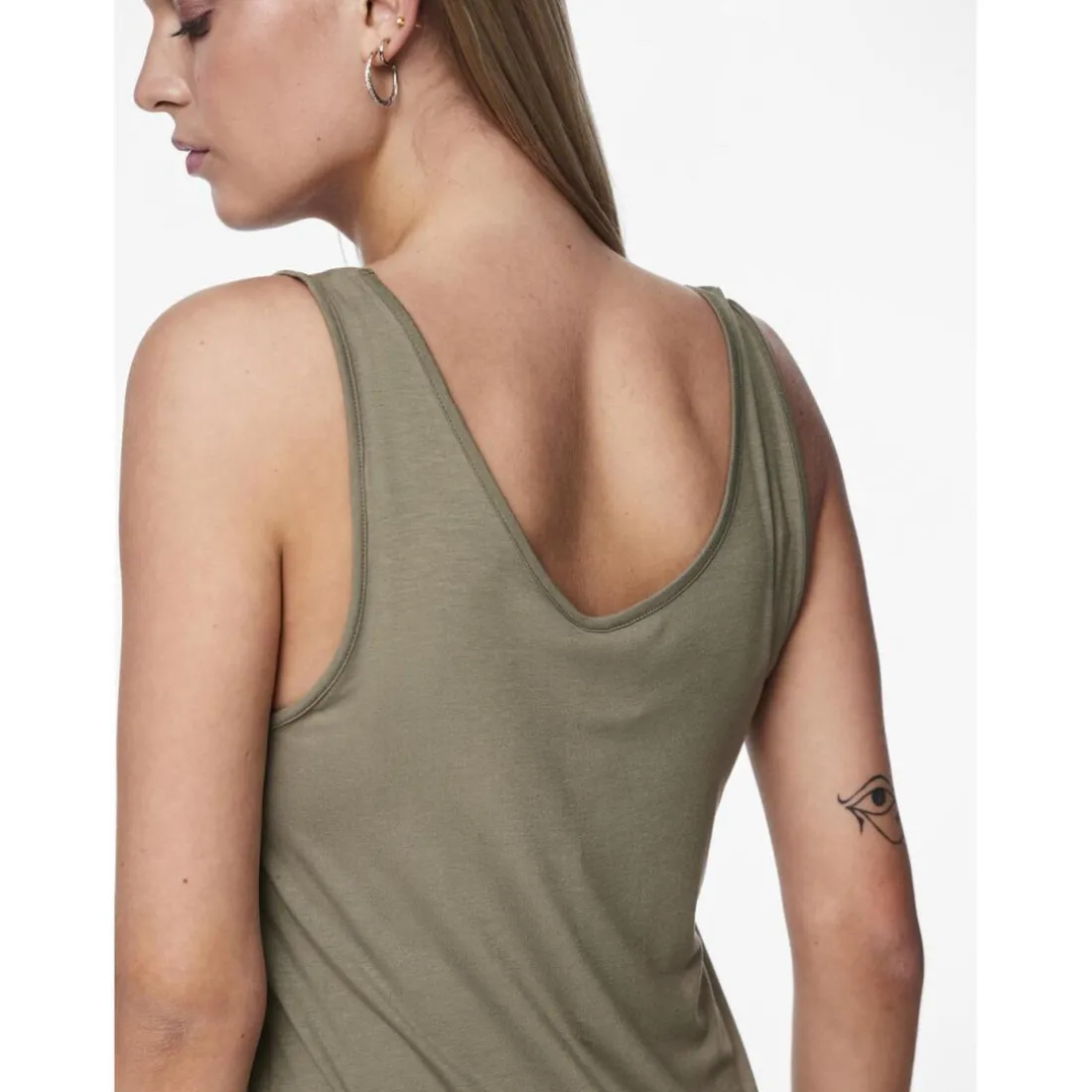 Robe débardeur en viscose Sofia vert Adèle