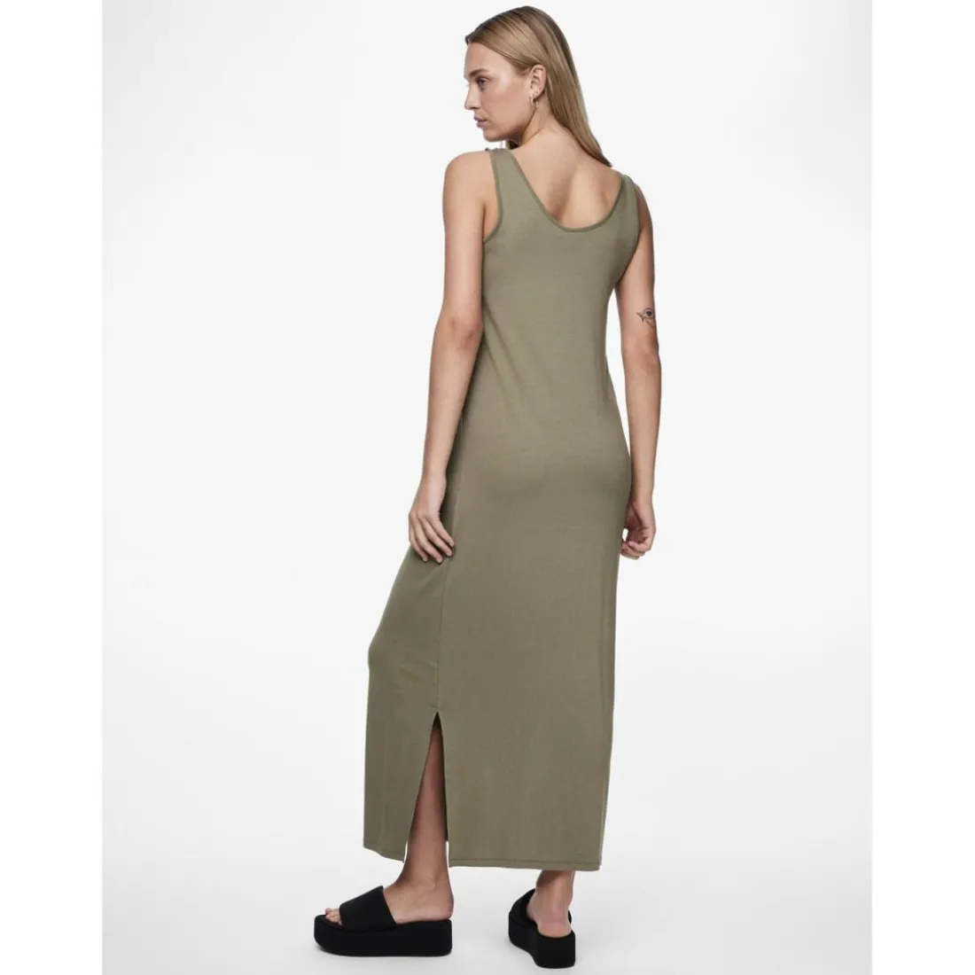 Robe débardeur en viscose Sofia vert Adèle