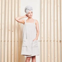 Robe de Bain/Spa S/M Pearl Grey