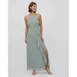 Robe dos nu vert