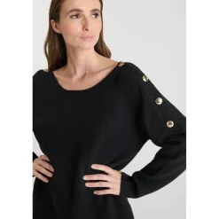 Robe droite CARMENA noir Lou