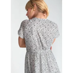 Robe droite CHARDON noir en coton