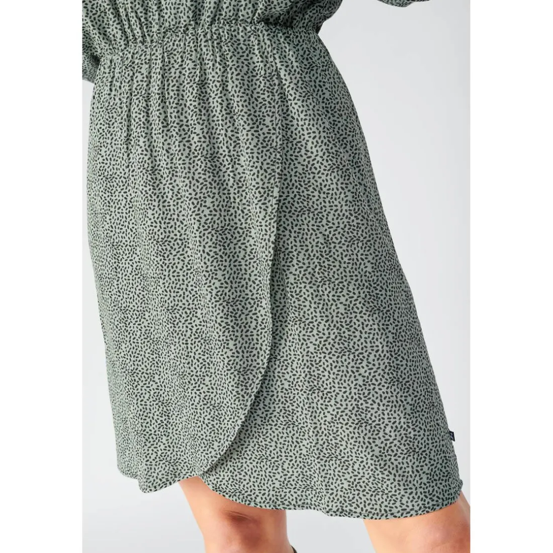 Robe droite CRIZI vert en viscose