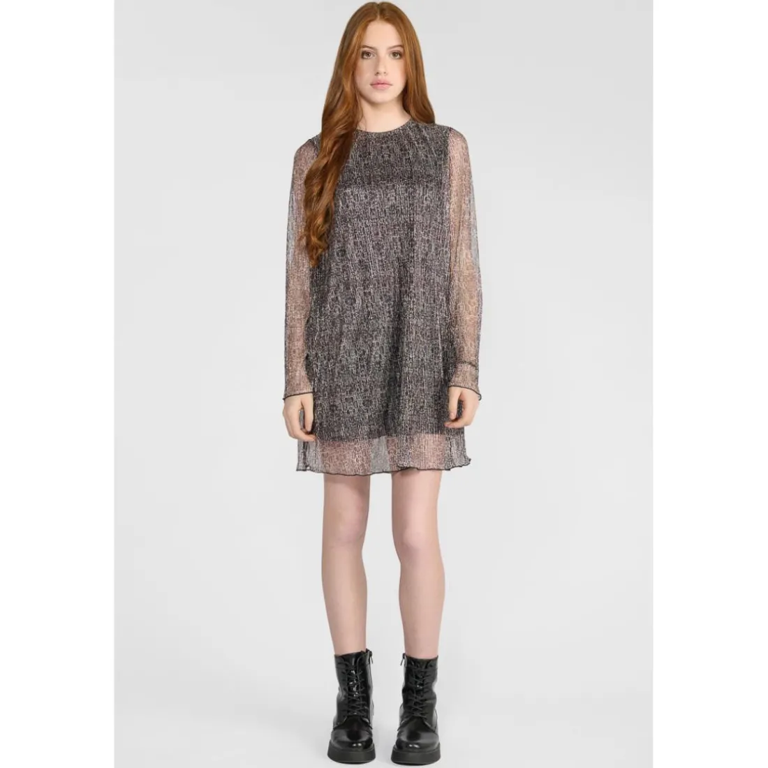 Robe droite fille ANCEGI bleu Isa