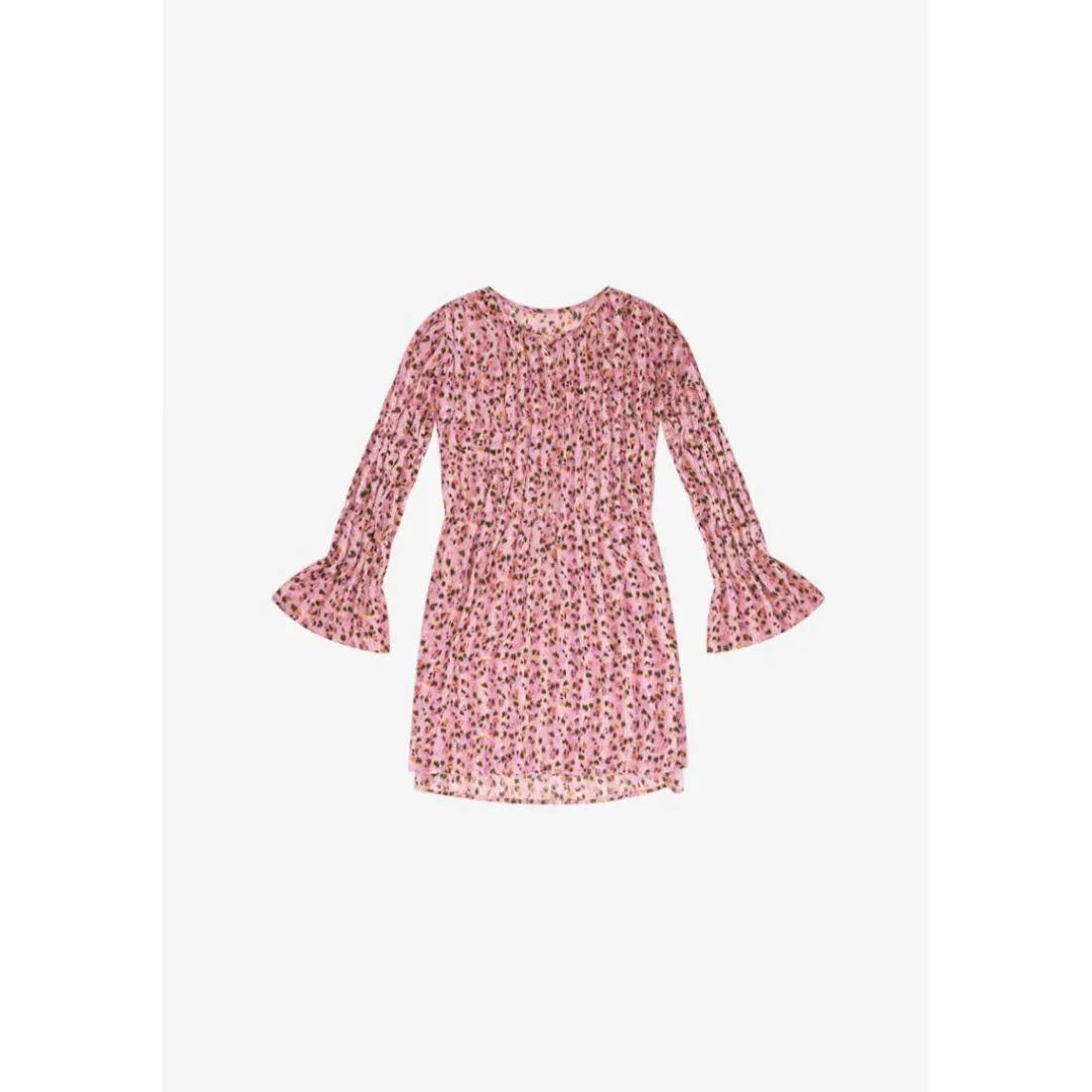 Robe droite fille SMALGI rose Zola