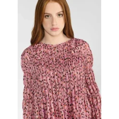Robe droite fille SMALGI rose Zola