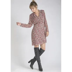 Robe droite HABBES rose