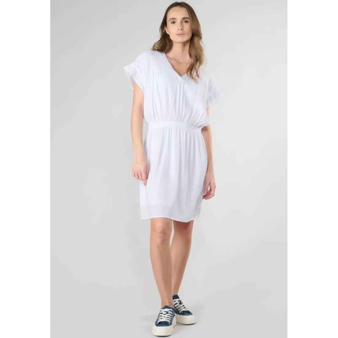 Robe droite JOLIBOI blanc Yule