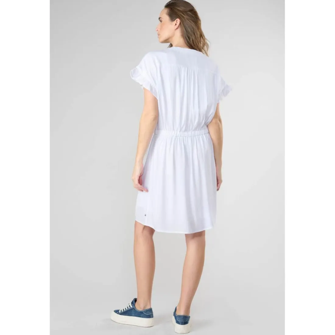 Robe droite JOLIBOI blanc Yule