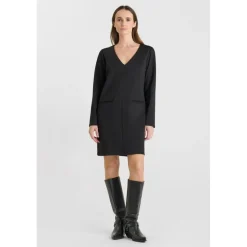 Robe droite LOUCIA noir Pax