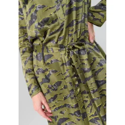Robe droite MATCHU vert en viscose Adele