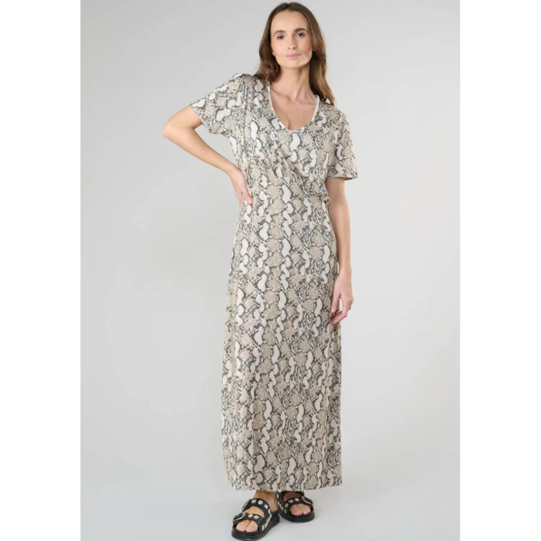 Robe droite ORIENT blanc en tencel