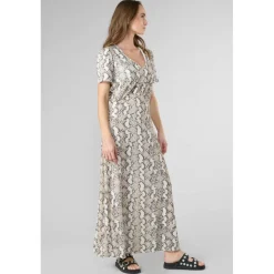 Robe droite ORIENT blanc en tencel