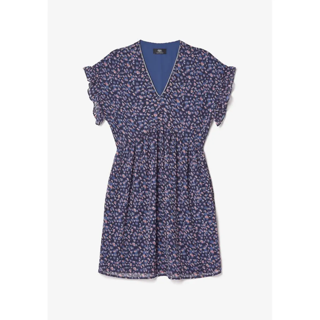 Robe droite PAOA bleu en viscose