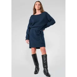 Robe droite TORTANQ bleu Nia