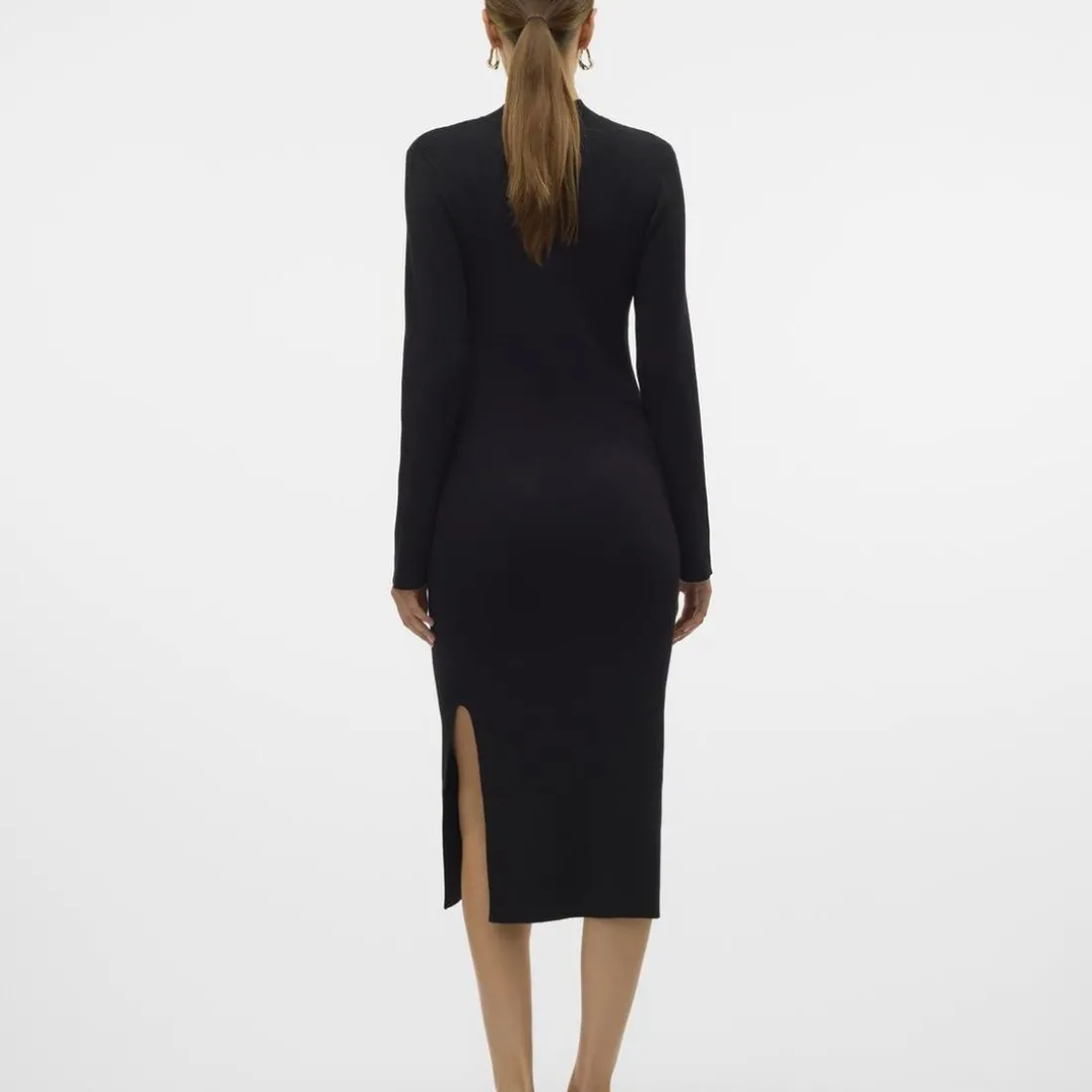 Robe en maille viscose Lynzi noir Zoe