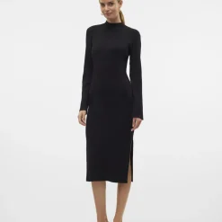 Robe en maille viscose Lynzi noir Zoe