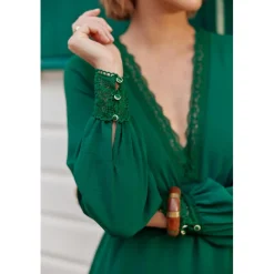 Robe EVANGELINE - Vert