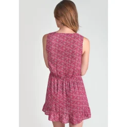 Robe evasée fille, patineuse ALENAGI fuchsia