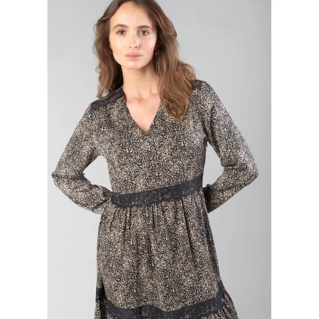 Robe evasée, patineuse HUERTA noir
