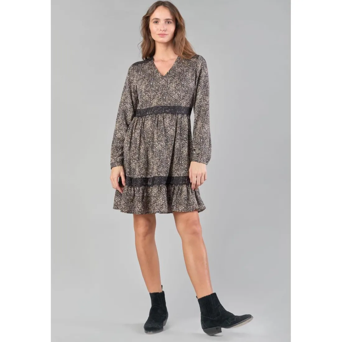 Robe evasée, patineuse HUERTA noir