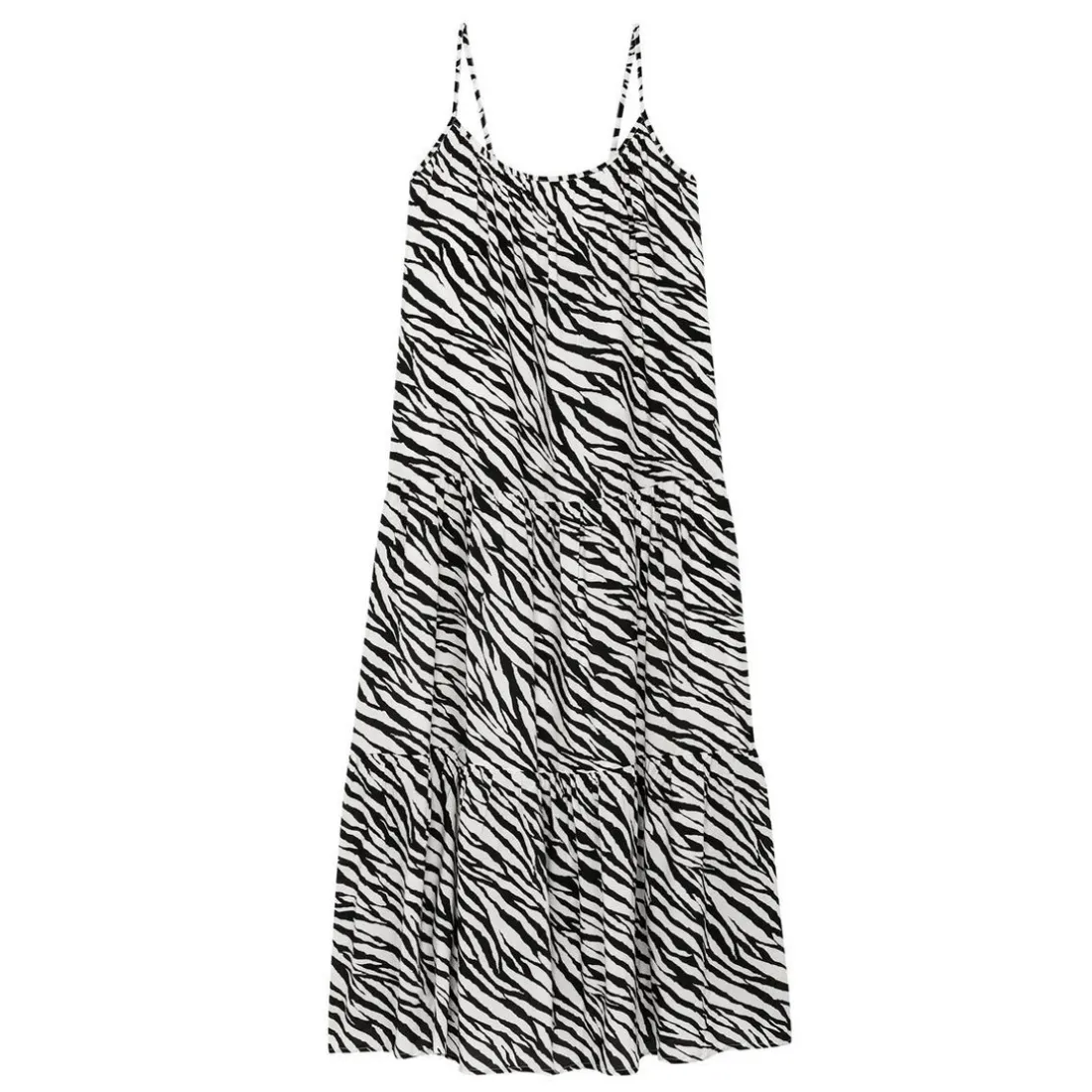 Robe fine bretelle Anaya noir en viscose